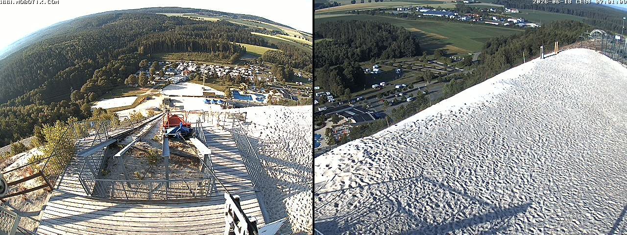 Archived image Webcam Hirschau Monte Kaolino mountain peak
