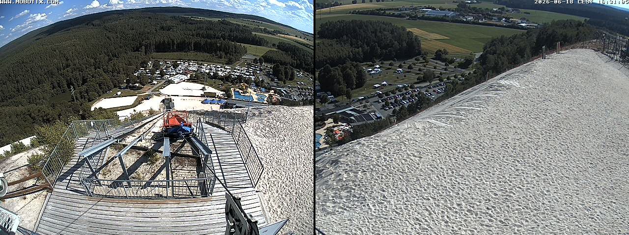 Archived image Webcam Hirschau Monte Kaolino mountain peak