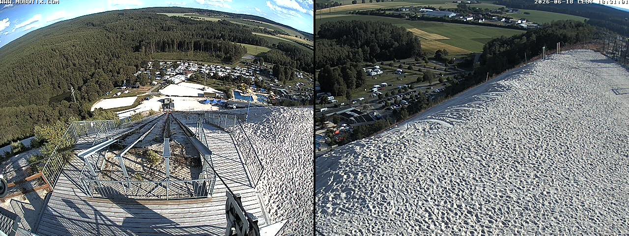 Archived image Webcam Hirschau Monte Kaolino mountain peak