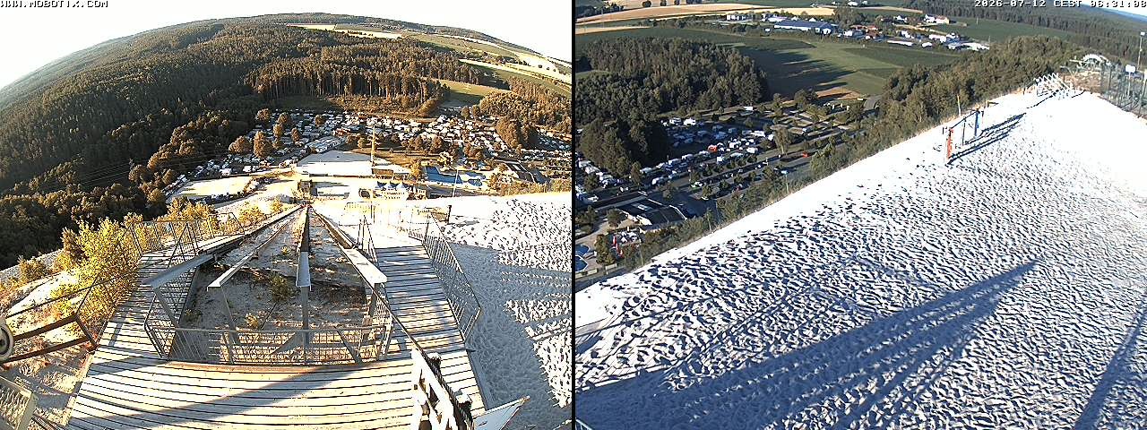 Archived image Webcam Hirschau Monte Kaolino mountain peak