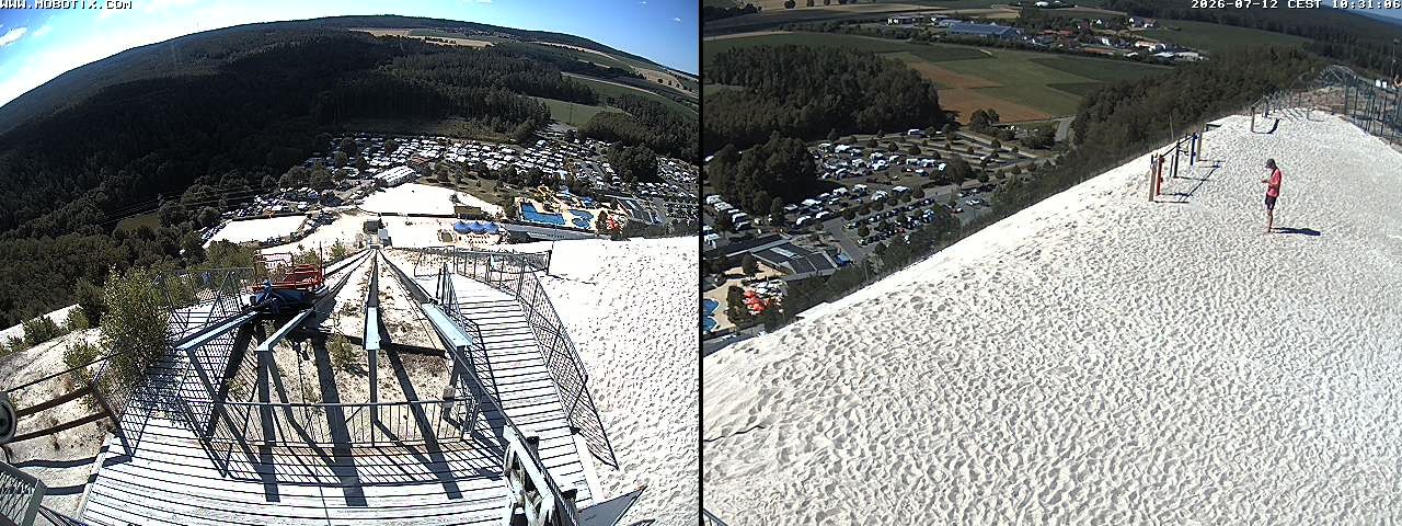 Archived image Webcam Hirschau Monte Kaolino mountain peak