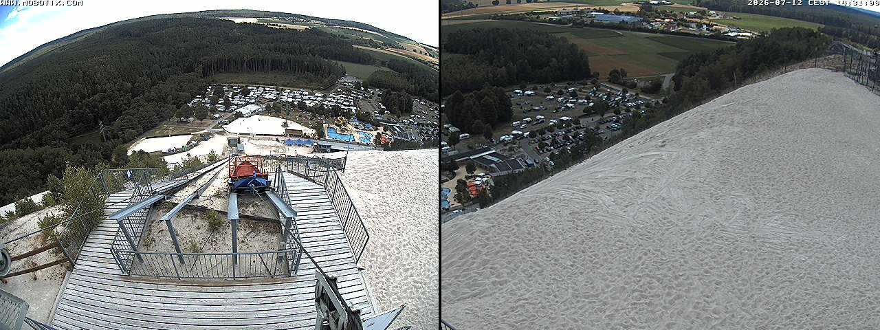 Archived image Webcam Hirschau Monte Kaolino mountain peak