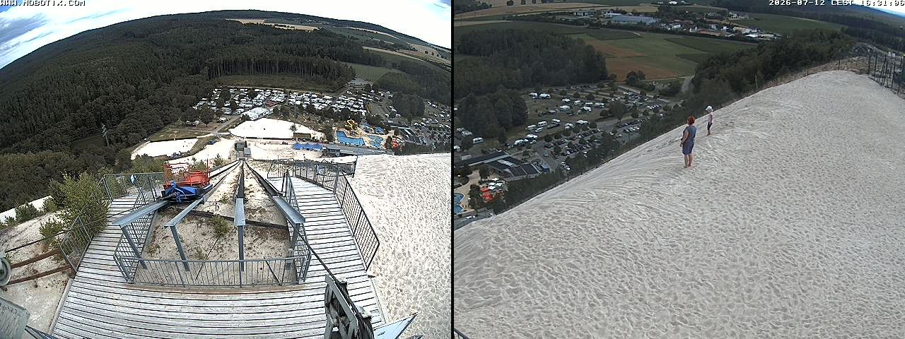 Archived image Webcam Hirschau Monte Kaolino mountain peak