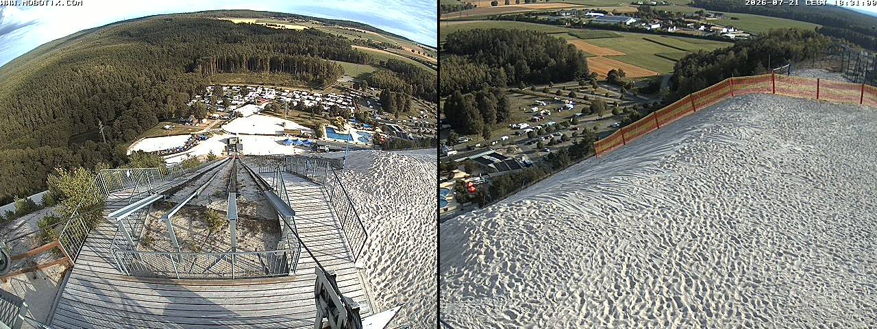 Archived image Webcam Hirschau Monte Kaolino mountain peak