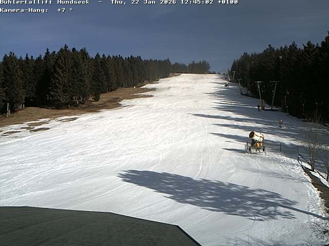 Archiv Foto Webcam Bühlertallift Hundseck Pistenblick