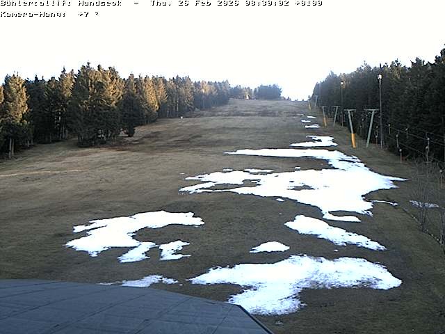 Archived image Webcam Bühlertallift Hundseck View of the Slope