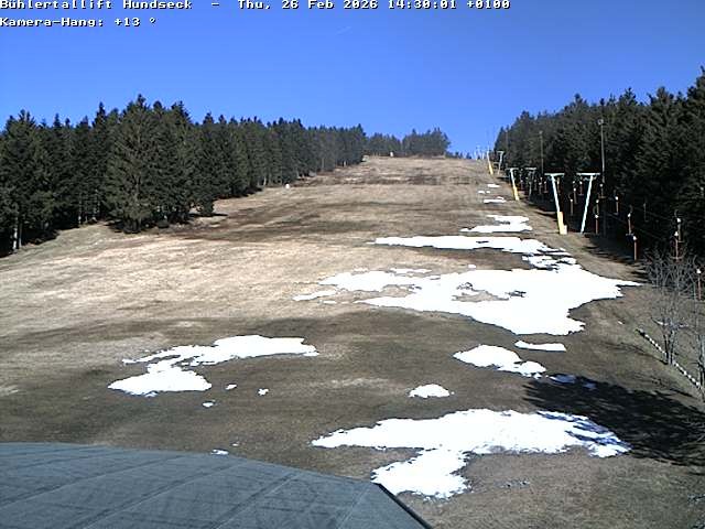 Archived image Webcam Bühlertallift Hundseck View of the Slope