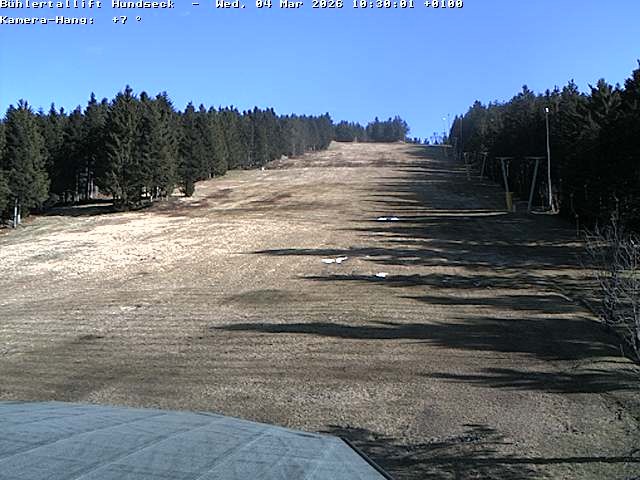 Archiv Foto Webcam Bühlertallift Hundseck Pistenblick