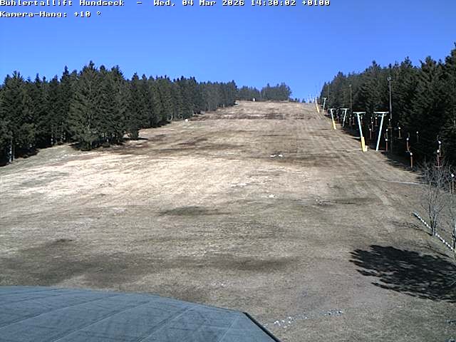 Archiv Foto Webcam Bühlertallift Hundseck Pistenblick