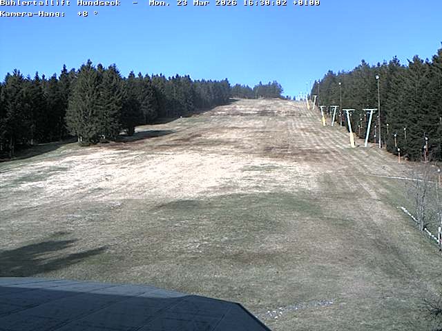 Archiv Foto Webcam Bühlertallift Hundseck Pistenblick