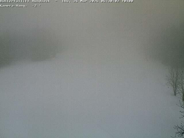 Archiv Foto Webcam Bühlertallift Hundseck Pistenblick