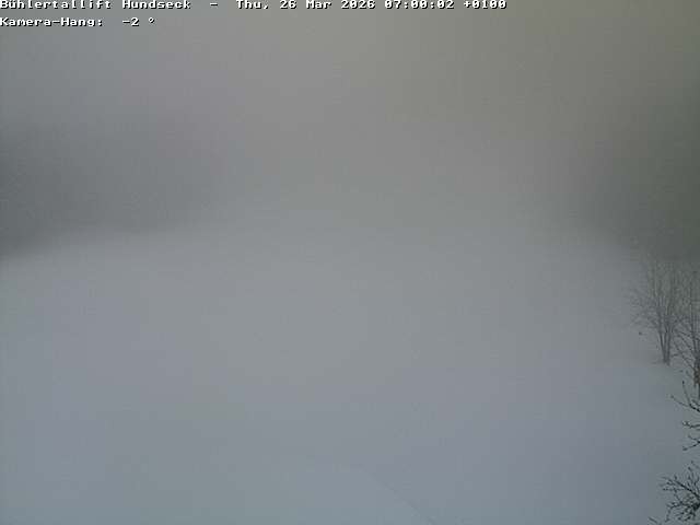 Archiv Foto Webcam Bühlertallift Hundseck Pistenblick
