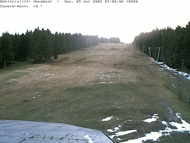 Archived image Webcam Bühlertallift Hundseck View of the Slope