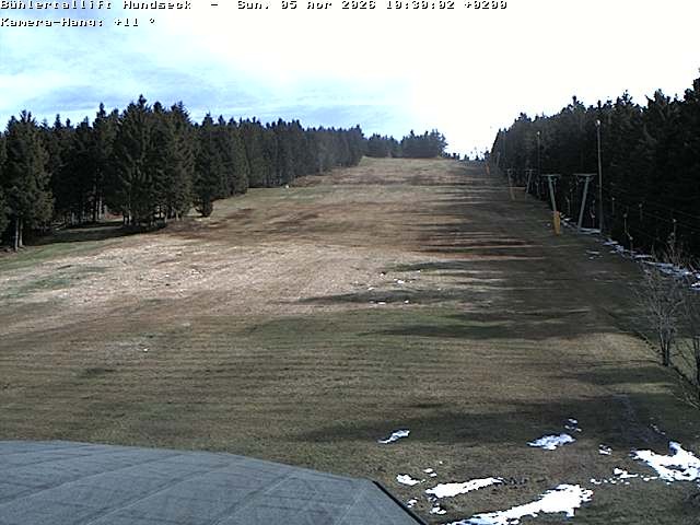 Archived image Webcam Bühlertallift Hundseck View of the Slope