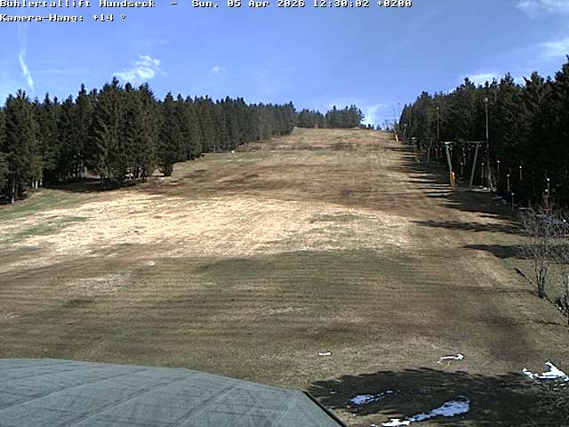 Archived image Webcam Bühlertallift Hundseck View of the Slope