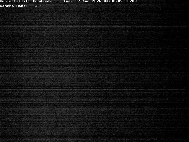 Archived image Webcam Bühlertallift Hundseck View of the Slope