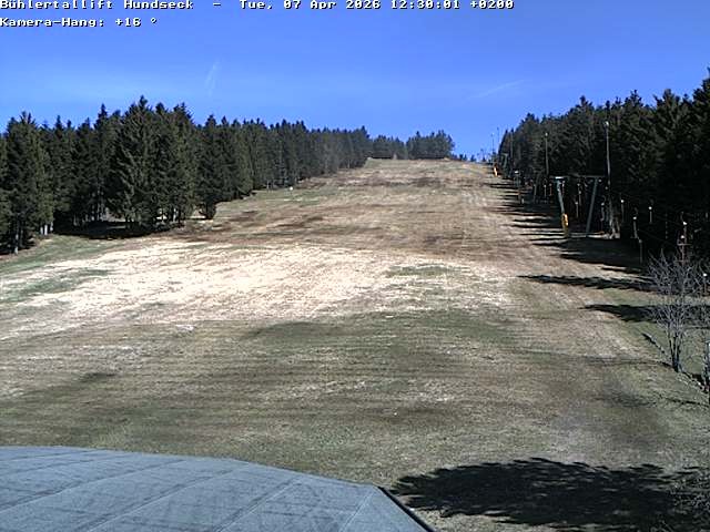 Archived image Webcam Bühlertallift Hundseck View of the Slope