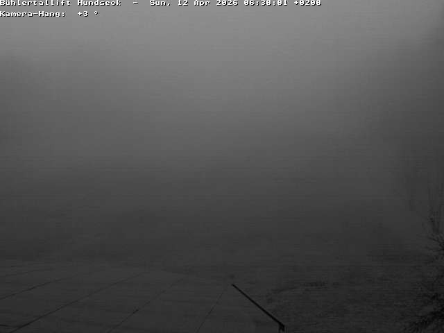 Archived image Webcam Bühlertallift Hundseck View of the Slope