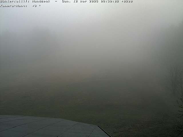 Archived image Webcam Bühlertallift Hundseck View of the Slope