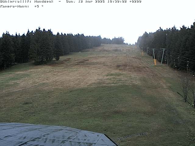 Archived image Webcam Bühlertallift Hundseck View of the Slope