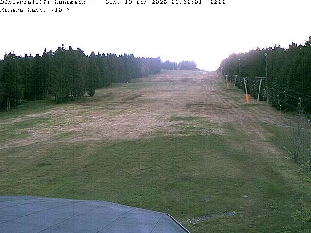 Archived image Webcam Bühlertallift Hundseck View of the Slope