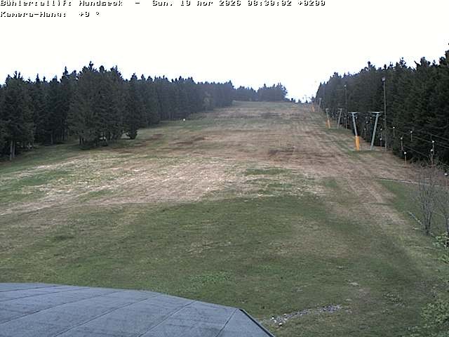 Archived image Webcam Bühlertallift Hundseck View of the Slope