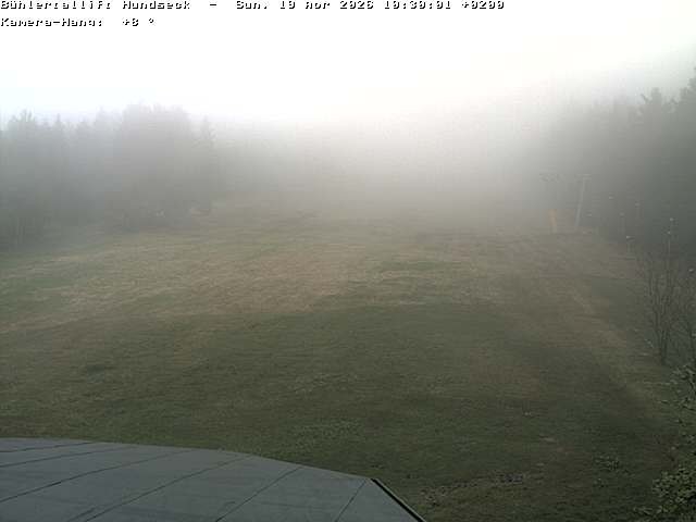 Archived image Webcam Bühlertallift Hundseck View of the Slope
