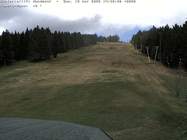 Archived image Webcam Bühlertallift Hundseck View of the Slope