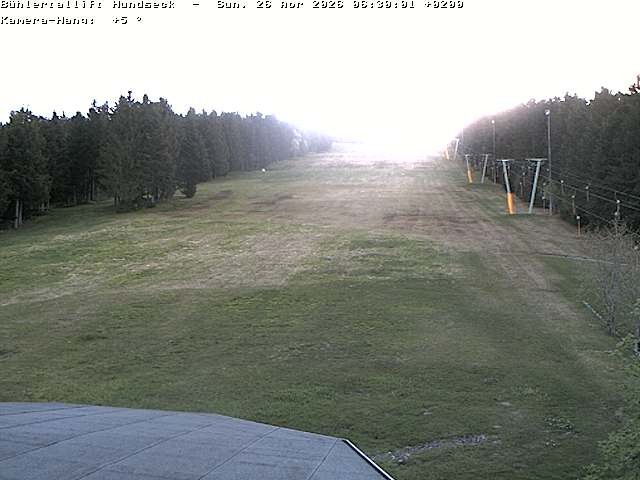 Archiv Foto Webcam Bühlertallift Hundseck Pistenblick