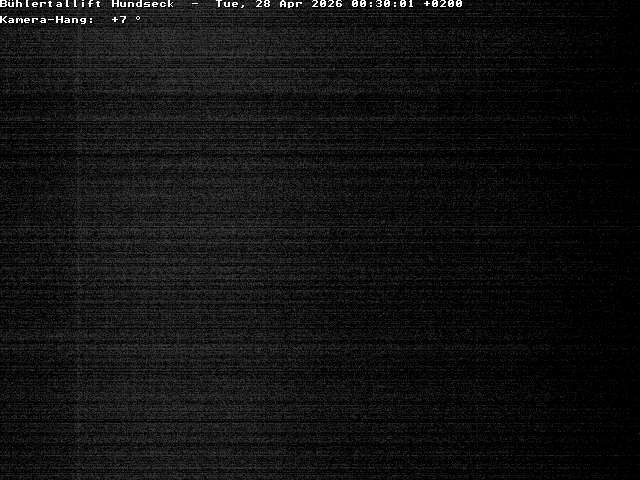 Archived image Webcam Bühlertallift Hundseck View of the Slope