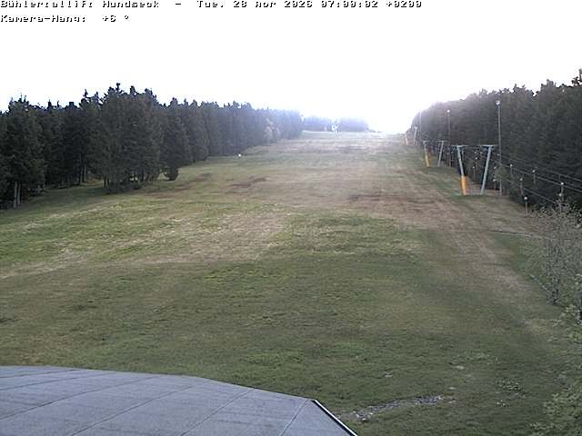 Archived image Webcam Bühlertallift Hundseck View of the Slope