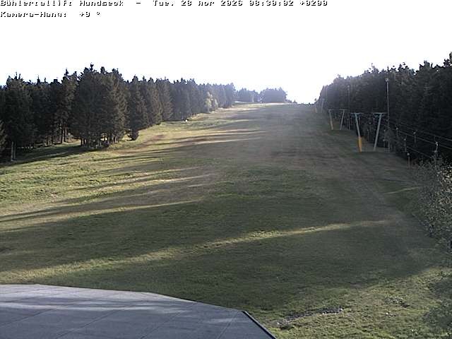 Archived image Webcam Bühlertallift Hundseck View of the Slope
