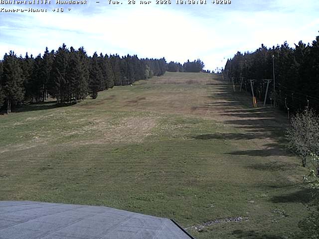 Archived image Webcam Bühlertallift Hundseck View of the Slope