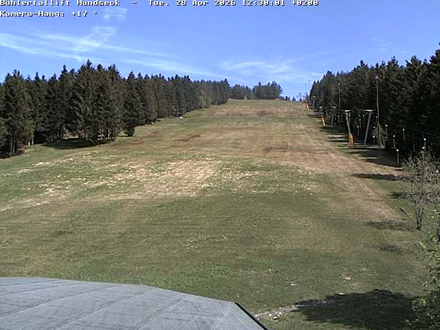 Archived image Webcam Bühlertallift Hundseck View of the Slope