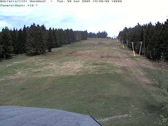 Archived image Webcam Bühlertallift Hundseck View of the Slope