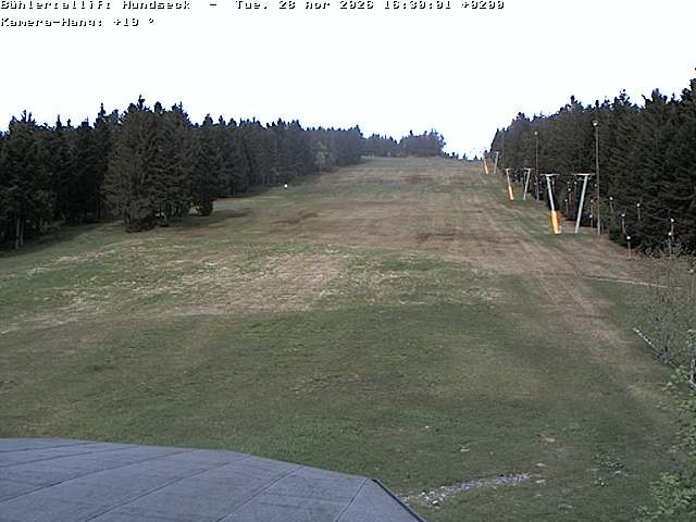 Archived image Webcam Bühlertallift Hundseck View of the Slope