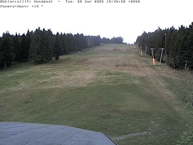 Archived image Webcam Bühlertallift Hundseck View of the Slope