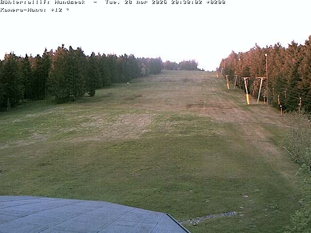 Archived image Webcam Bühlertallift Hundseck View of the Slope