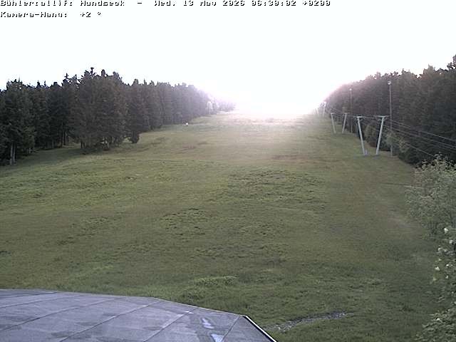 Archiv Foto Webcam Bühlertallift Hundseck Pistenblick
