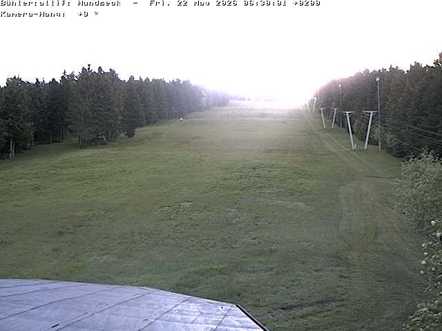 Archived image Webcam Bühlertallift Hundseck View of the Slope