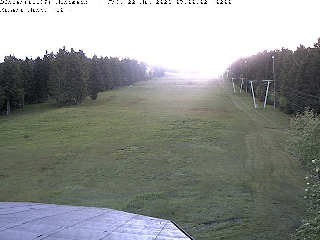 Archived image Webcam Bühlertallift Hundseck View of the Slope