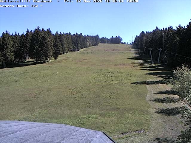 Archived image Webcam Bühlertallift Hundseck View of the Slope
