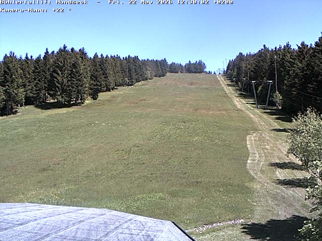 Archived image Webcam Bühlertallift Hundseck View of the Slope
