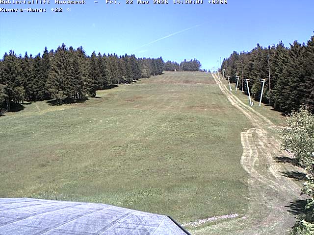 Archived image Webcam Bühlertallift Hundseck View of the Slope