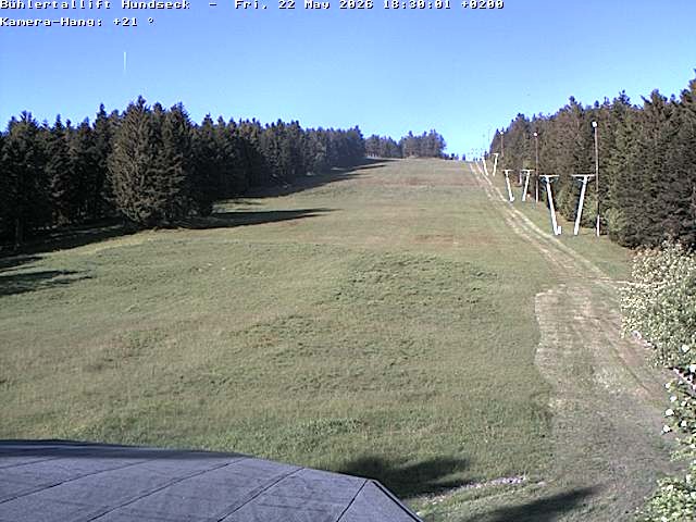 Archived image Webcam Bühlertallift Hundseck View of the Slope