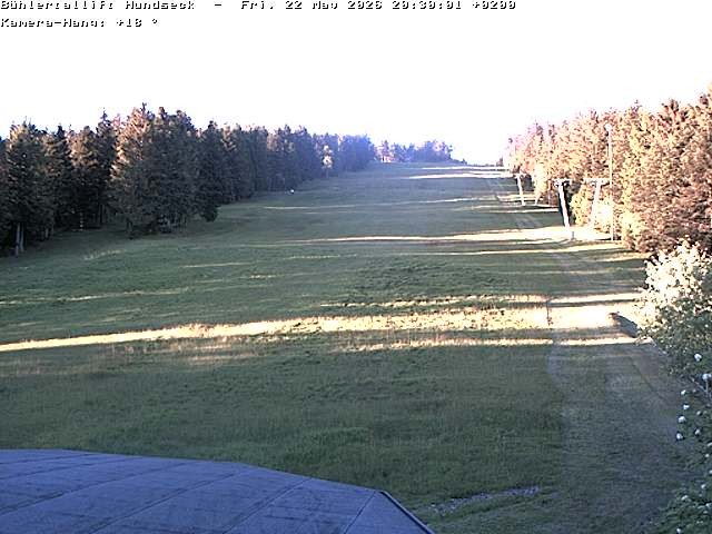 Archived image Webcam Bühlertallift Hundseck View of the Slope
