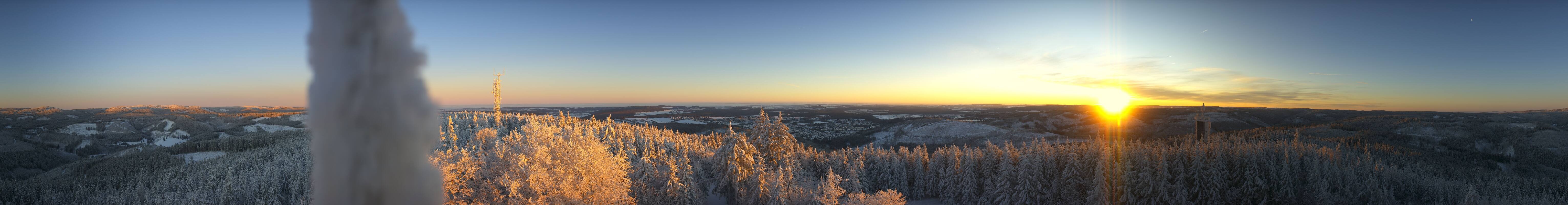 Archiv Foto Webcam Ilmenau - Blick vom Kickelhahn Turm