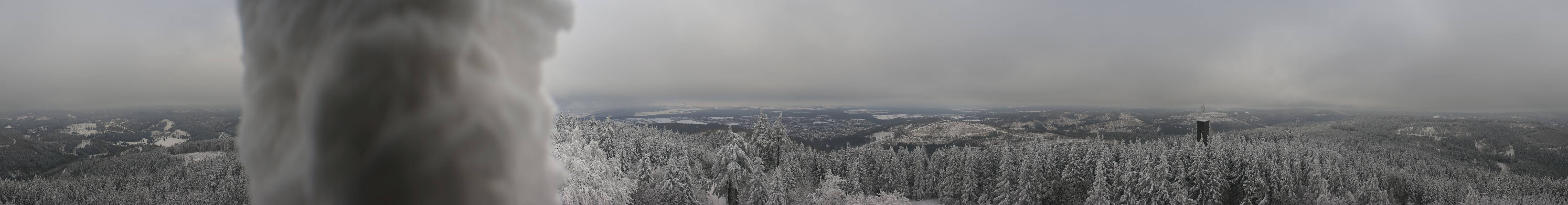 Archiv Foto Webcam Ilmenau - Blick vom Kickelhahn Turm