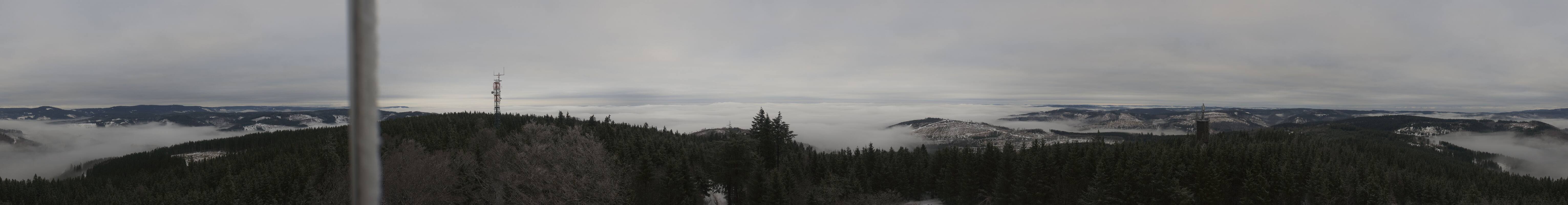 Archiv Foto Webcam Ilmenau - Blick vom Kickelhahn Turm