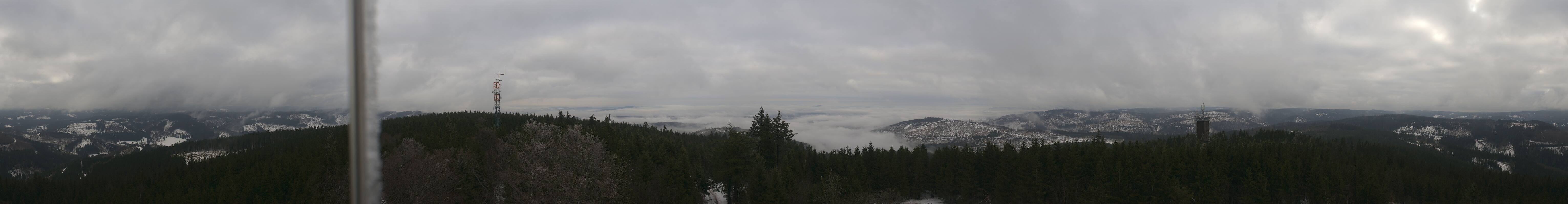 Archiv Foto Webcam Ilmenau - Blick vom Kickelhahn Turm